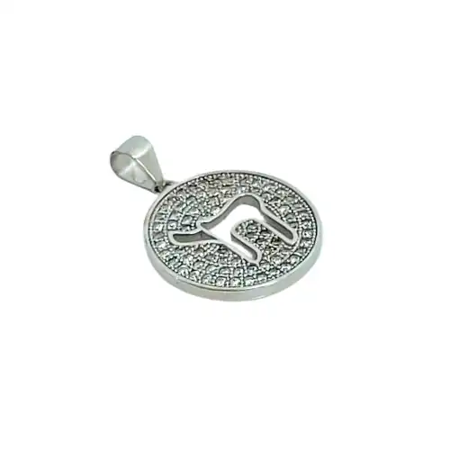 תליון חי משובץ כסף 925