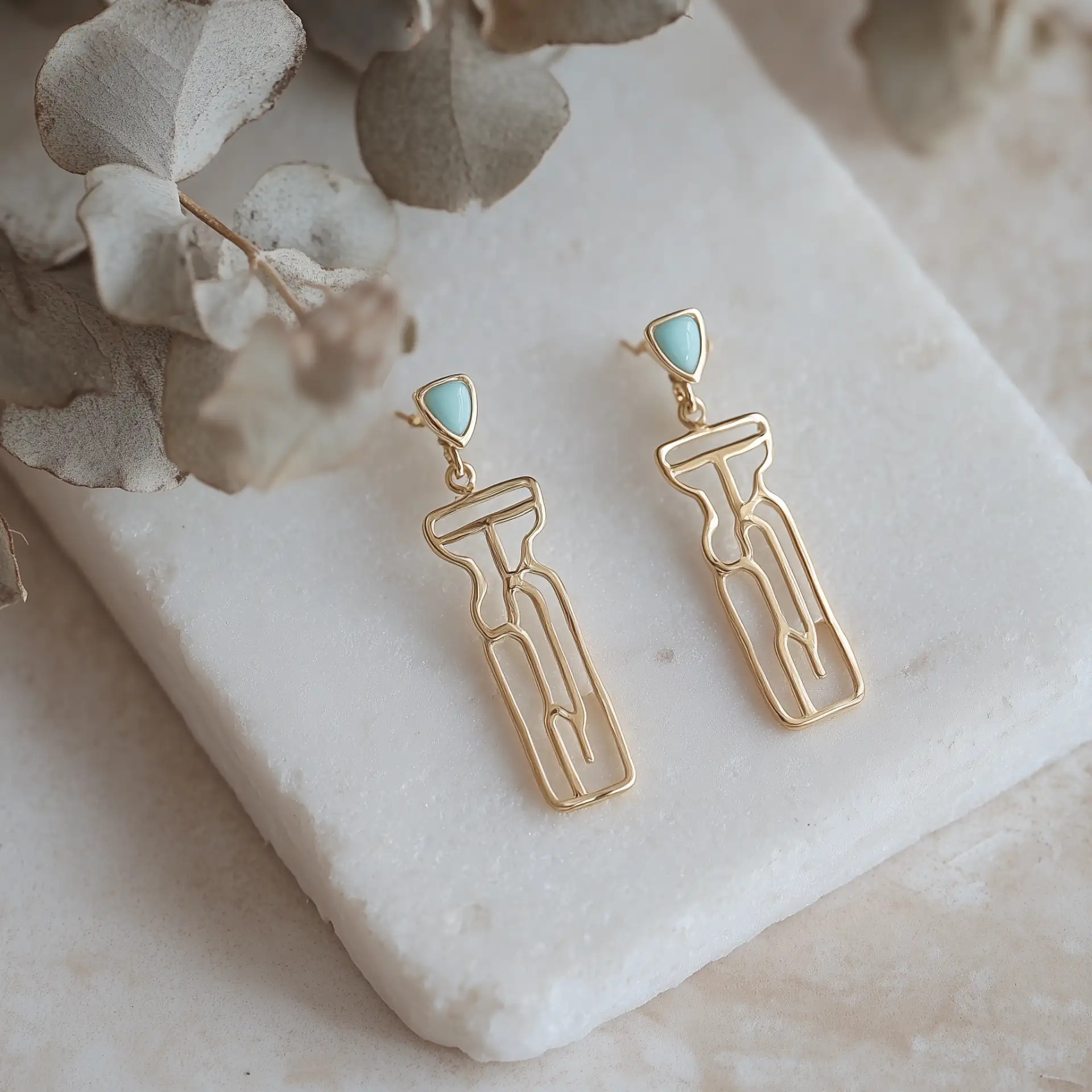 עגילי זהב ״הירוגליף״ – מהדורה מוגבלת