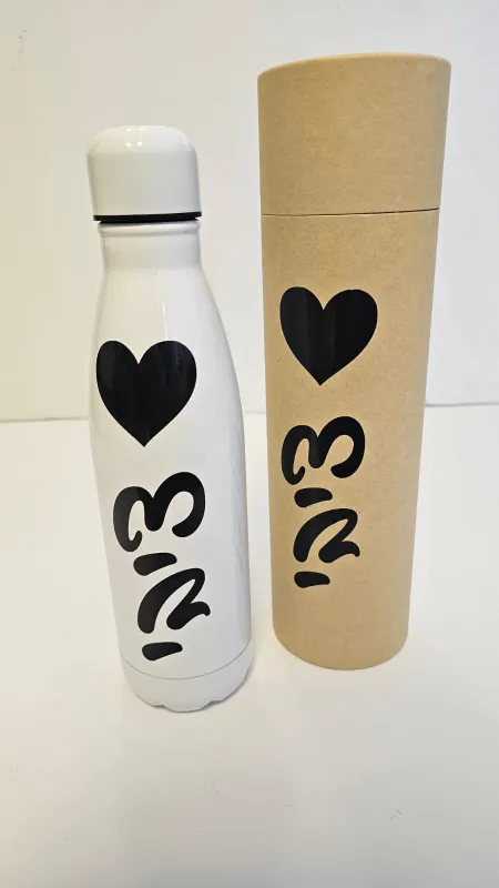 בקבוק שומר חום וקור כולל קופסאת עץ טבעי