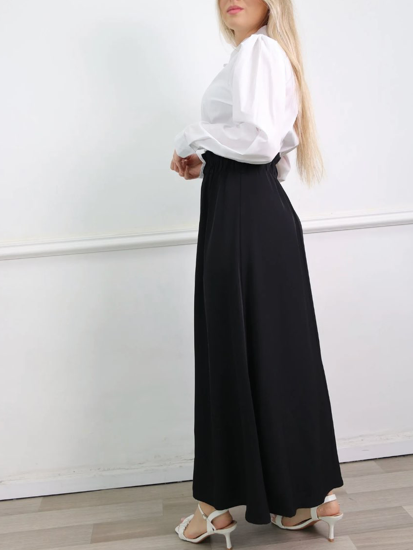 שמלת רונה שחור לבן