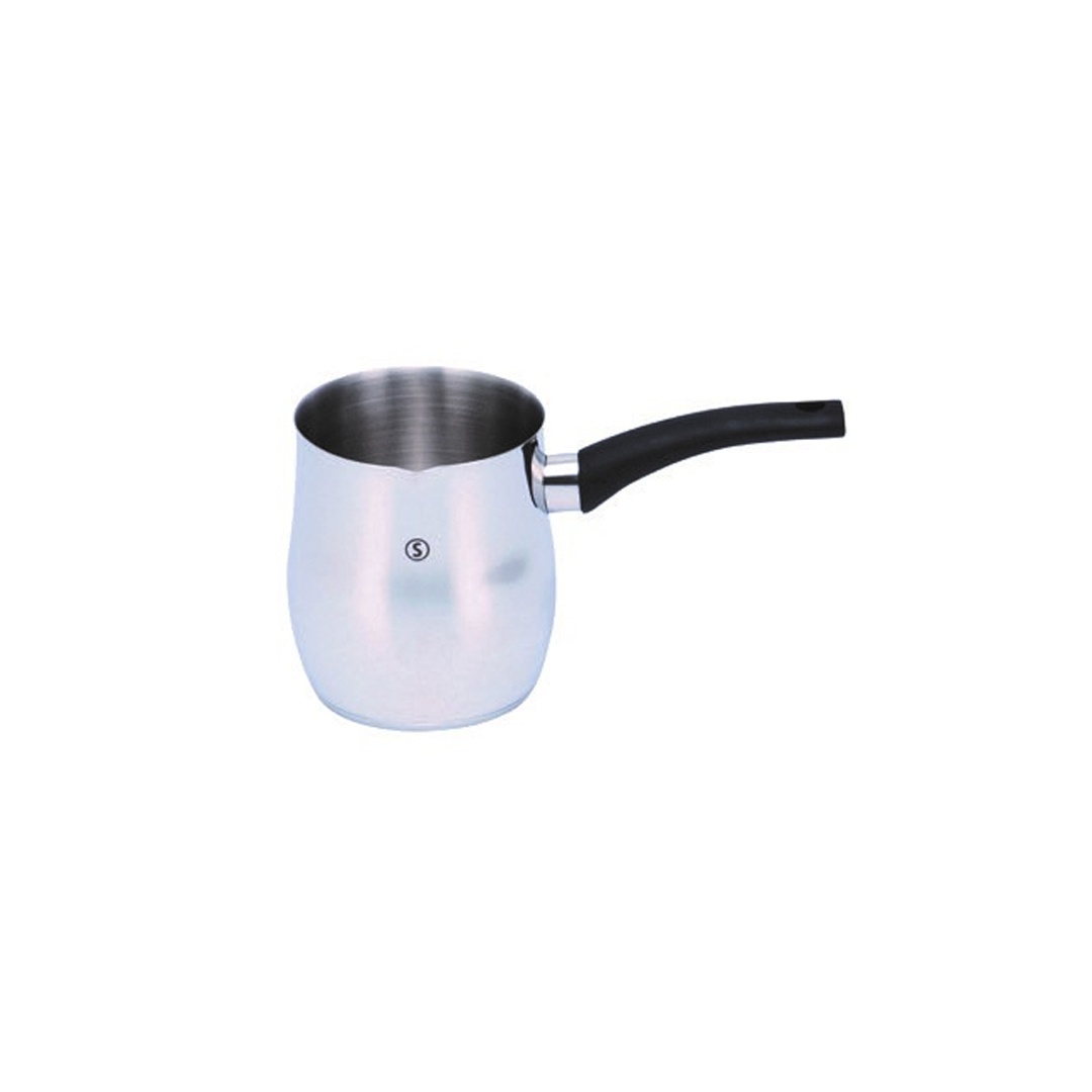 ‫פינג'אן נירוסטה 1ליטר ‏NOVO IND‬‏ ‫ידית בקליט‬‏