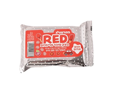 בצק סוכר פרימיום 250 גרם - אדום