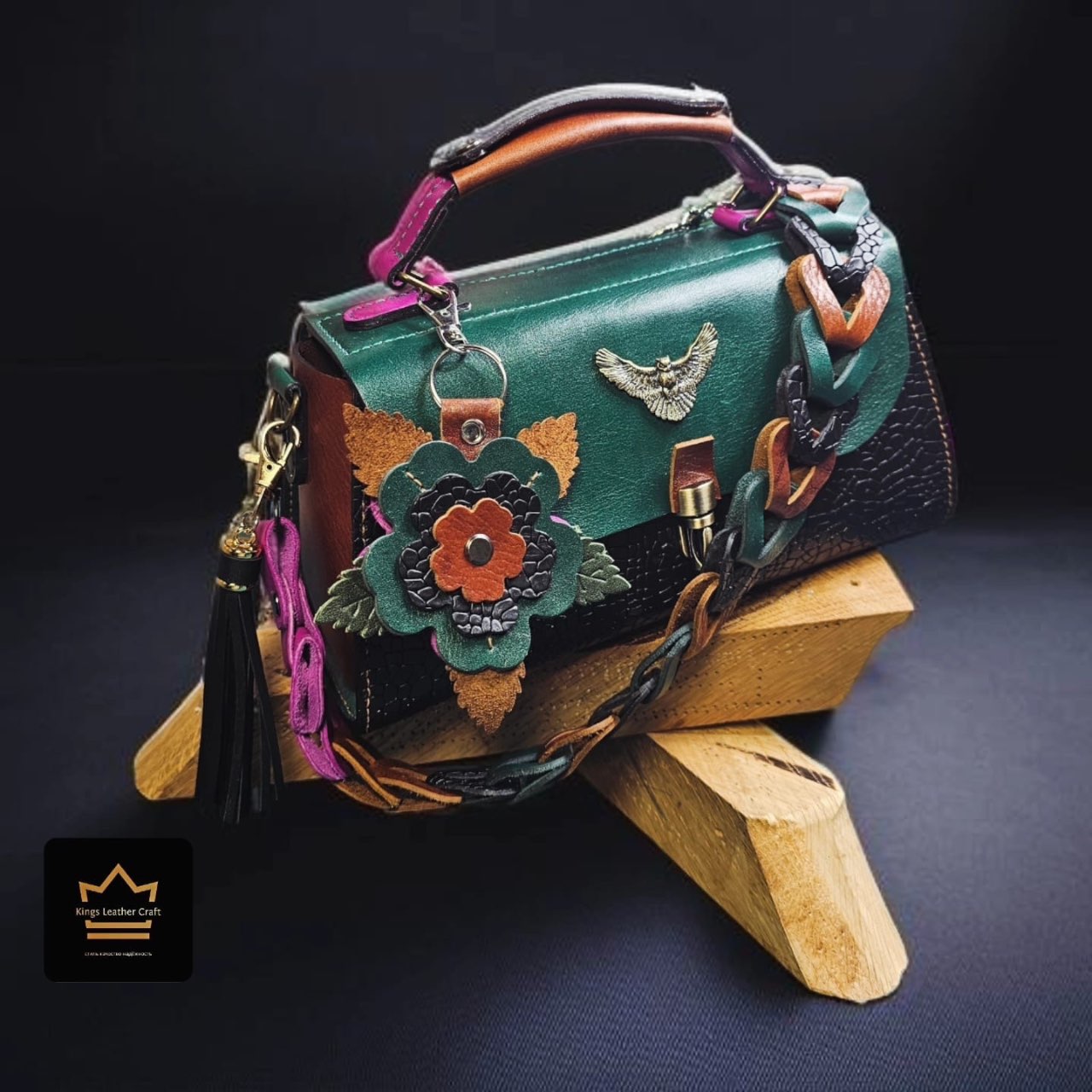 תיק ברסטקה פרח צבעוני