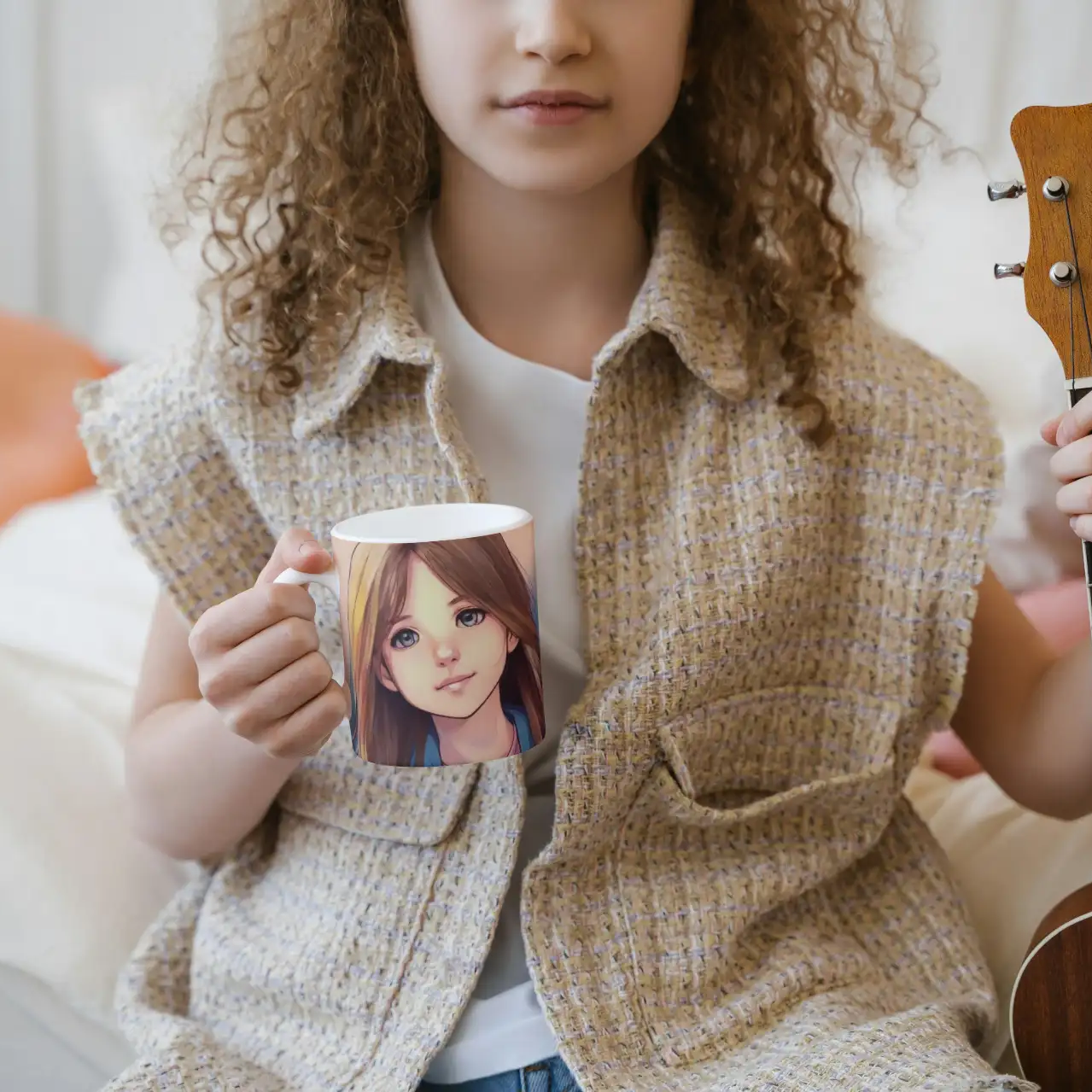 להפוך מציאות לדמיון תמונות מאוירות על ספלי קרמיקה איכותי