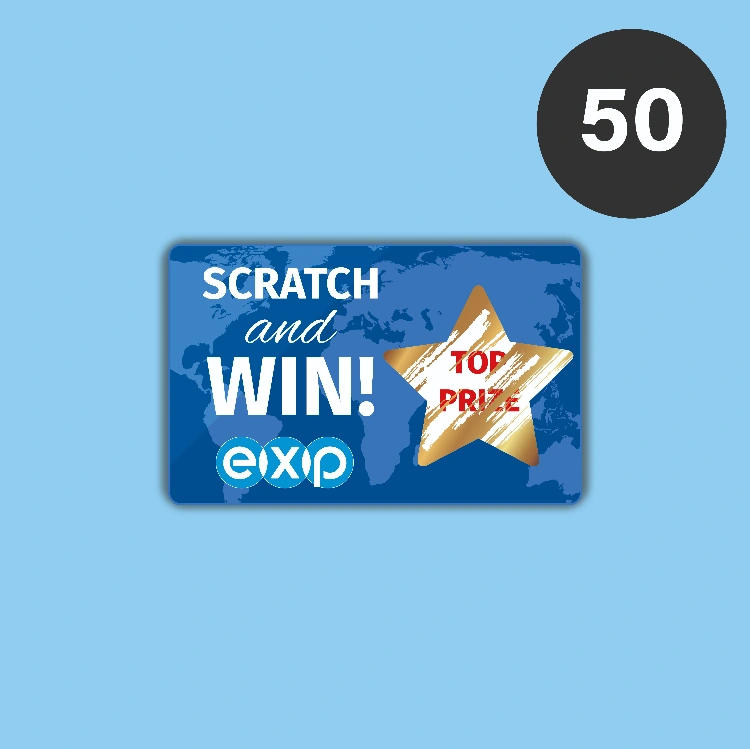 כרטיס גירוד - 50 יחידות