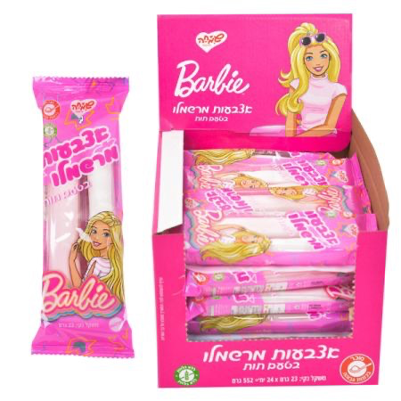 מרשמלו אצבעות ברבי 23 גרם - תות שדה