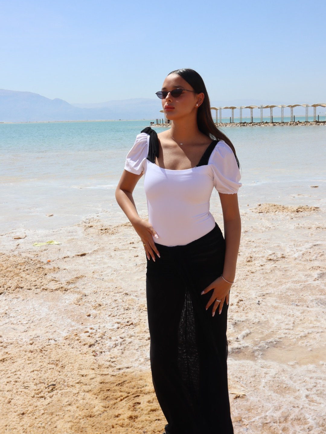 חצאית בגד ים | Luna שחור