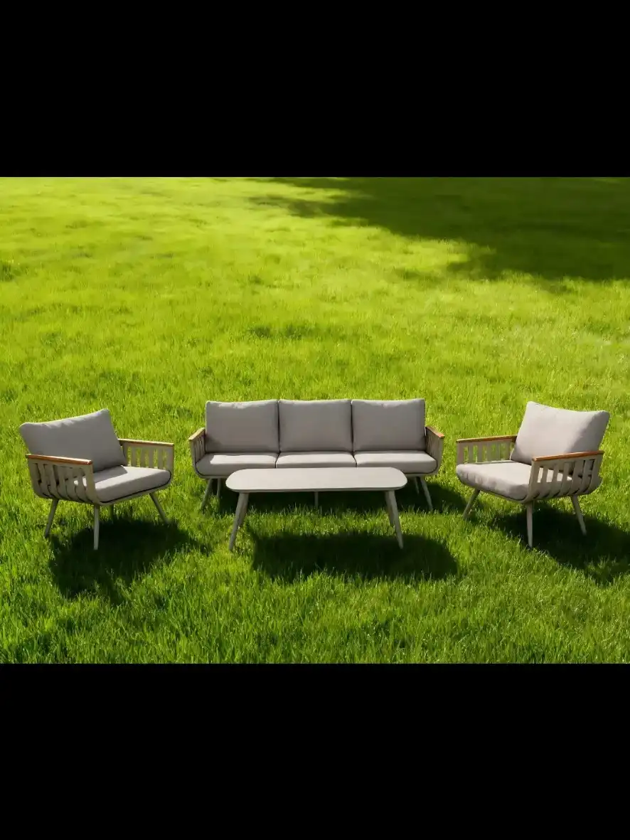 פינת ישיבה דגם "משיגן" צבע שמפניה