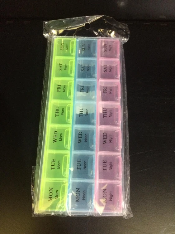 קופסה מחולקת לאחסון תרופות