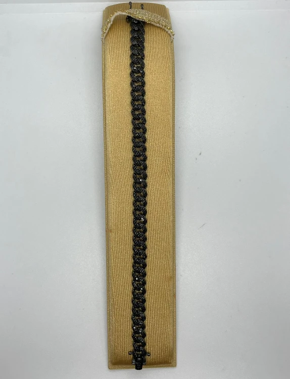 צמיד קובני שחור בינוני