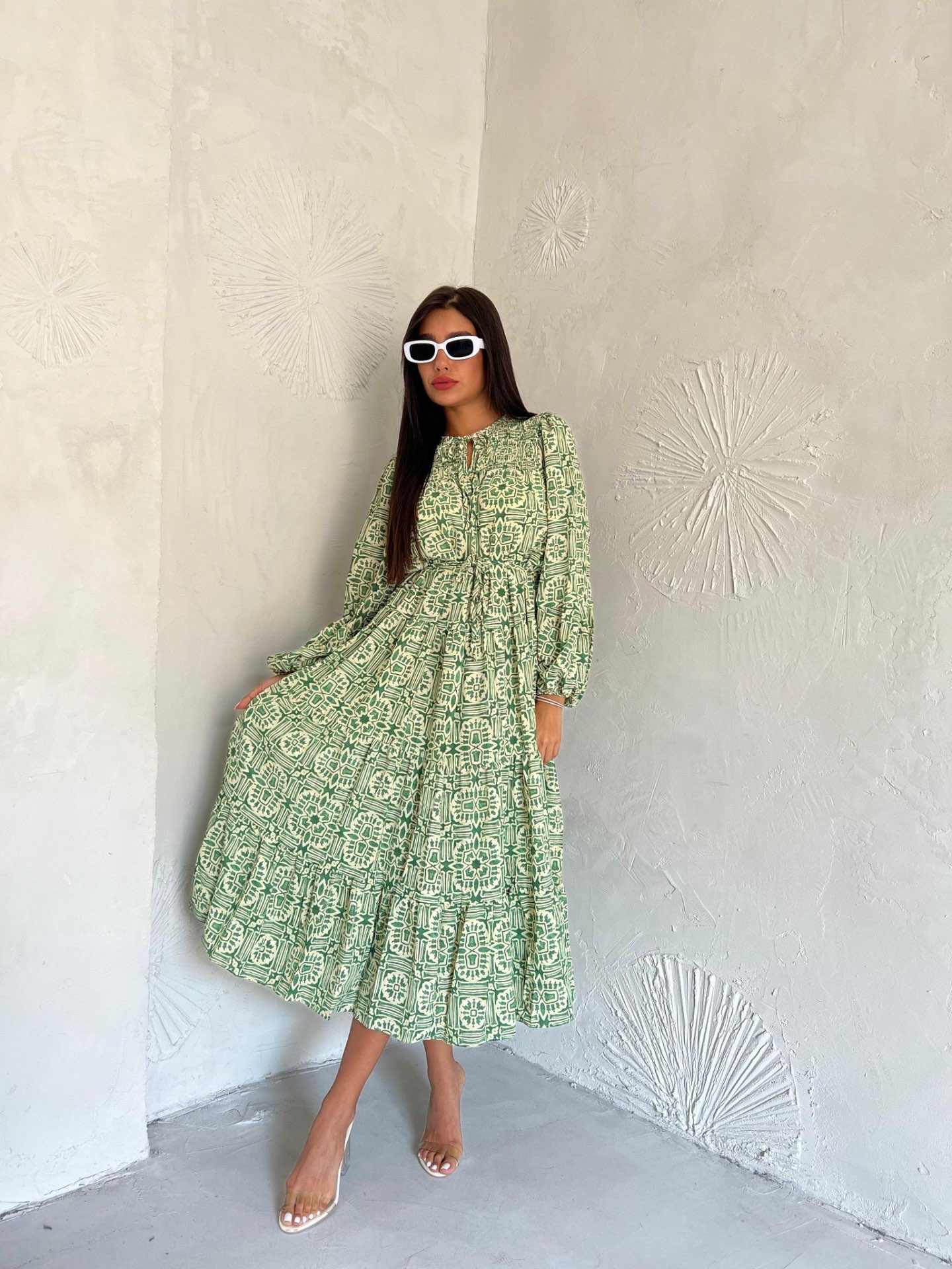 שמלת שיר ירוק