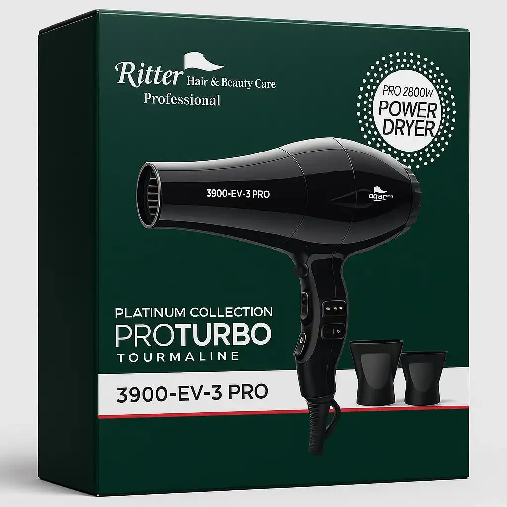 מייבש שיער ריטר מקצועי לייבוש מהיר וברק טבעי | מאיה שיווק