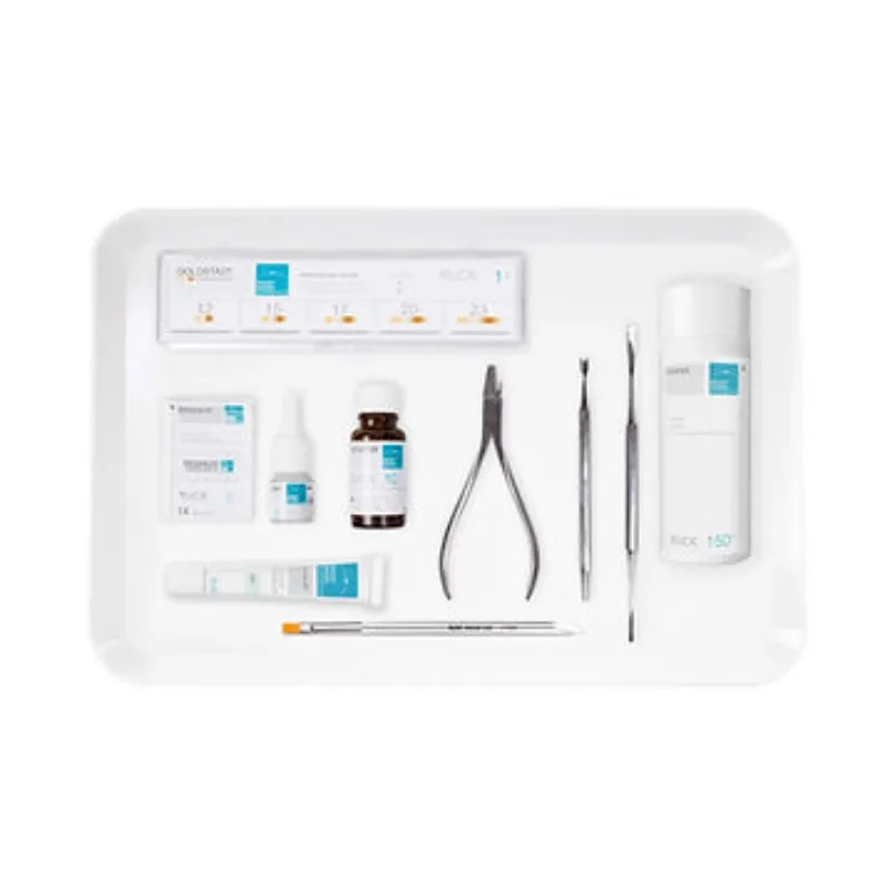 ערכת GOLDSTADT RUCK מקצועית לטיפול בציפורן חודרנית набор GOLDSTADT с клеящимися пластинами для ортониксии