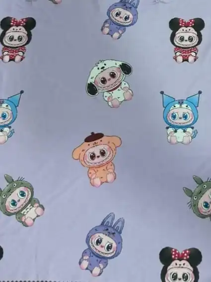 בד לייקרה מודפס