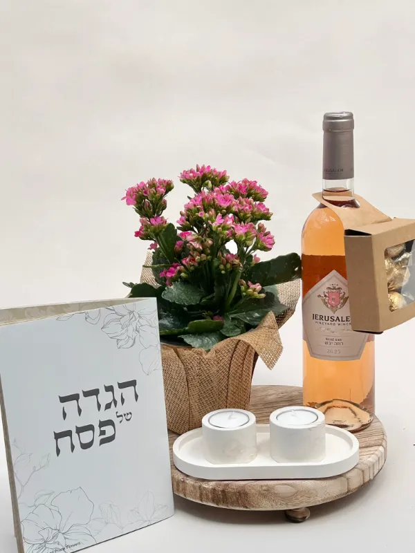 מארז Flowers & Wine