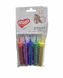 זיקוק 7 ס״מ אריזת חמישיה-צבעוני