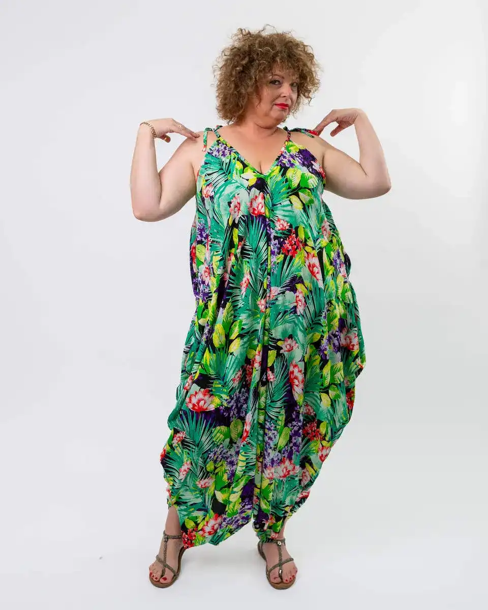 אוברול קיץ OFRA ג'ונגל ירוק