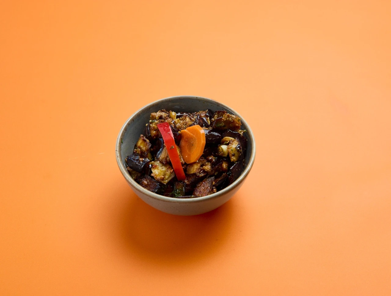 סלט חציל מטוגן