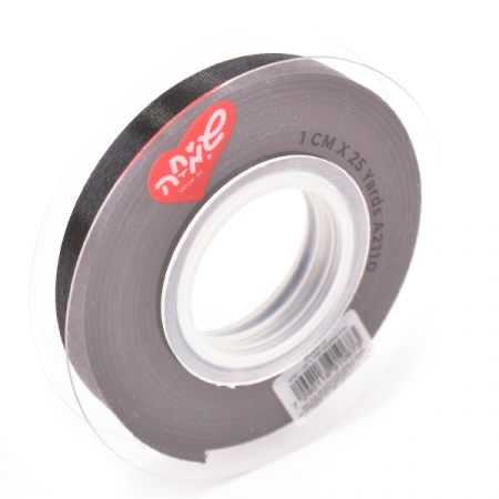 סרט סאטן 25 יארד 1 סמ - שחור