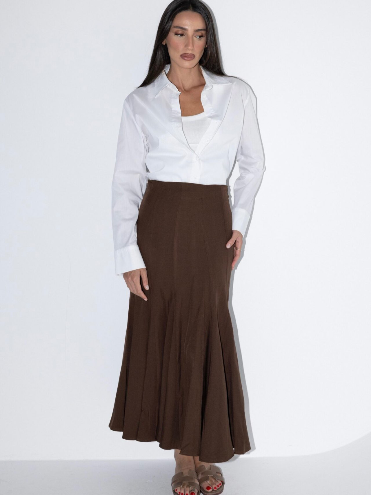 חצאית אלור חום