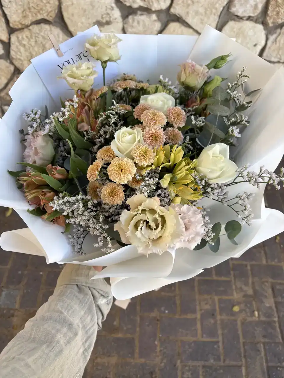 זר פסטל אפרסק