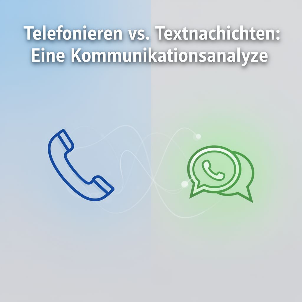 Telefonieren vs. Textnachrichten: Eine Kommunikationsanalyse