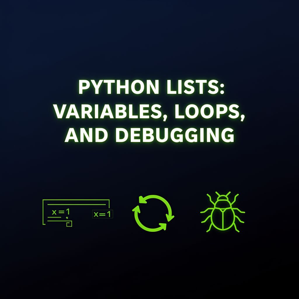 Python Lists: Variables, Loops, and Debugging