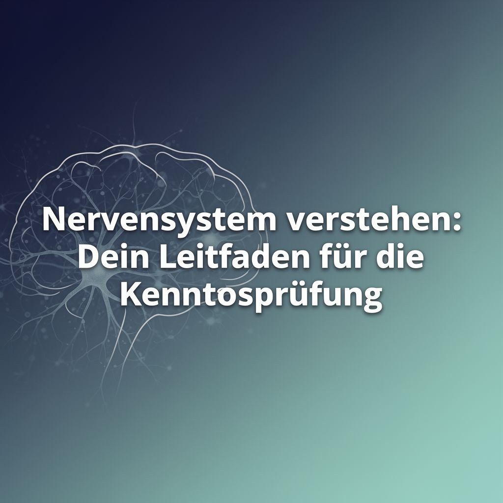 Nervensystem verstehen: Dein Leitfaden für die Kenntnisprüfung