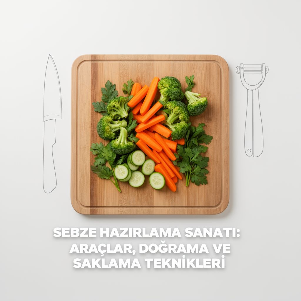 Sebze Hazırlama Sanatı: Araçlar, Doğrama ve Saklama Teknikleri