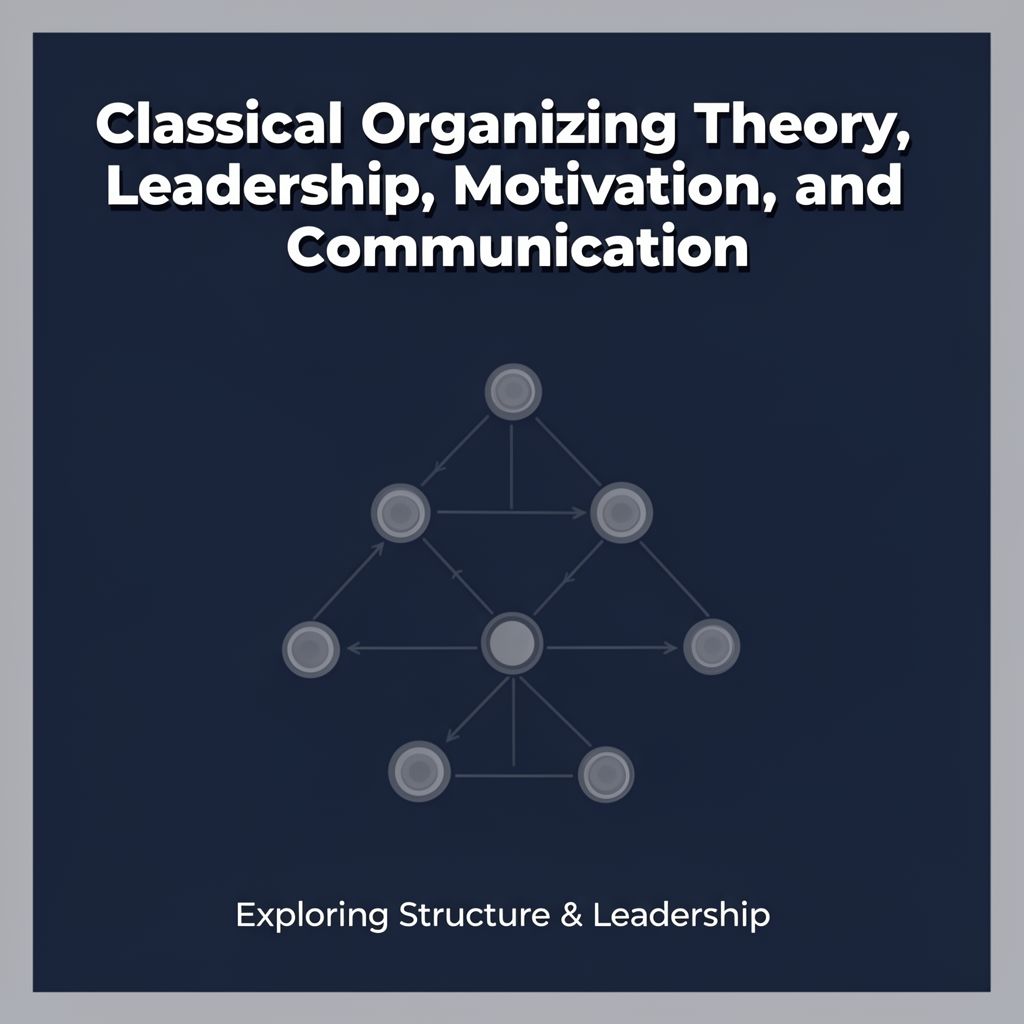 Classical Organizing Theory, Leadership, Motivation, and Communication