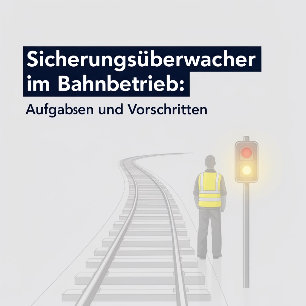 Sicherungsüberwacher im Bahnbetrieb: Aufgaben und Vorschriften