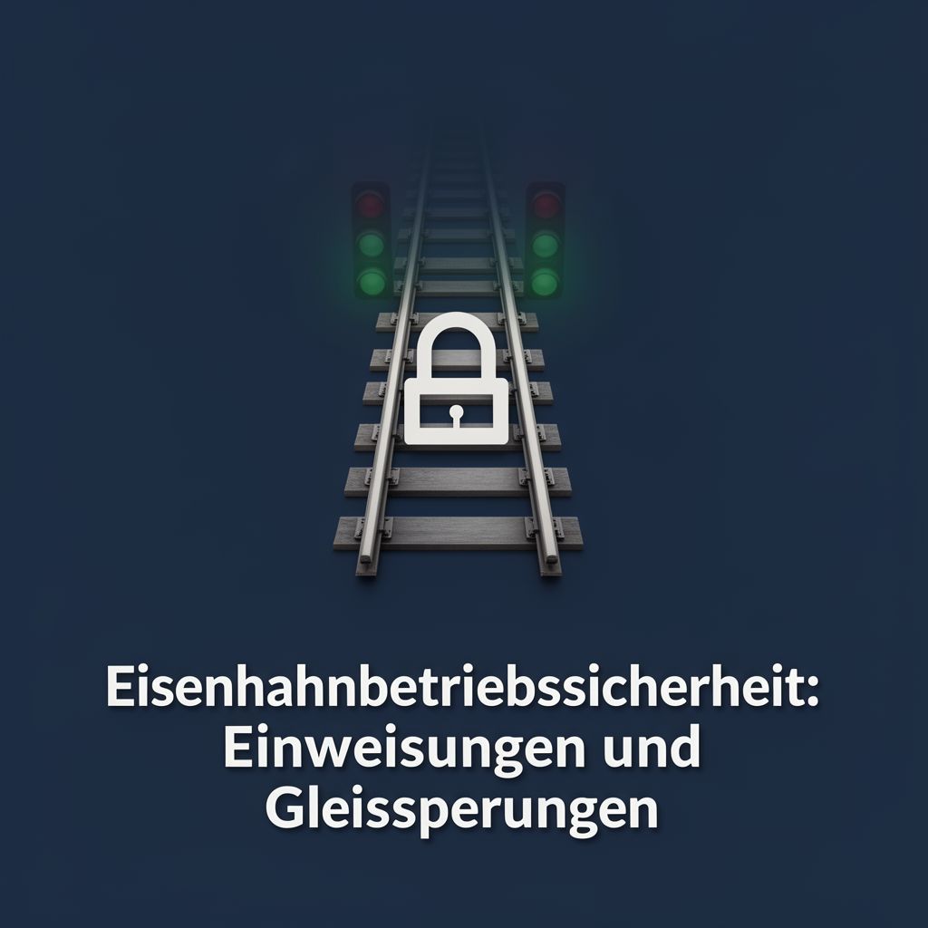 Eisenbahnbetriebssicherheit: Einweisungen und Gleissperrungen