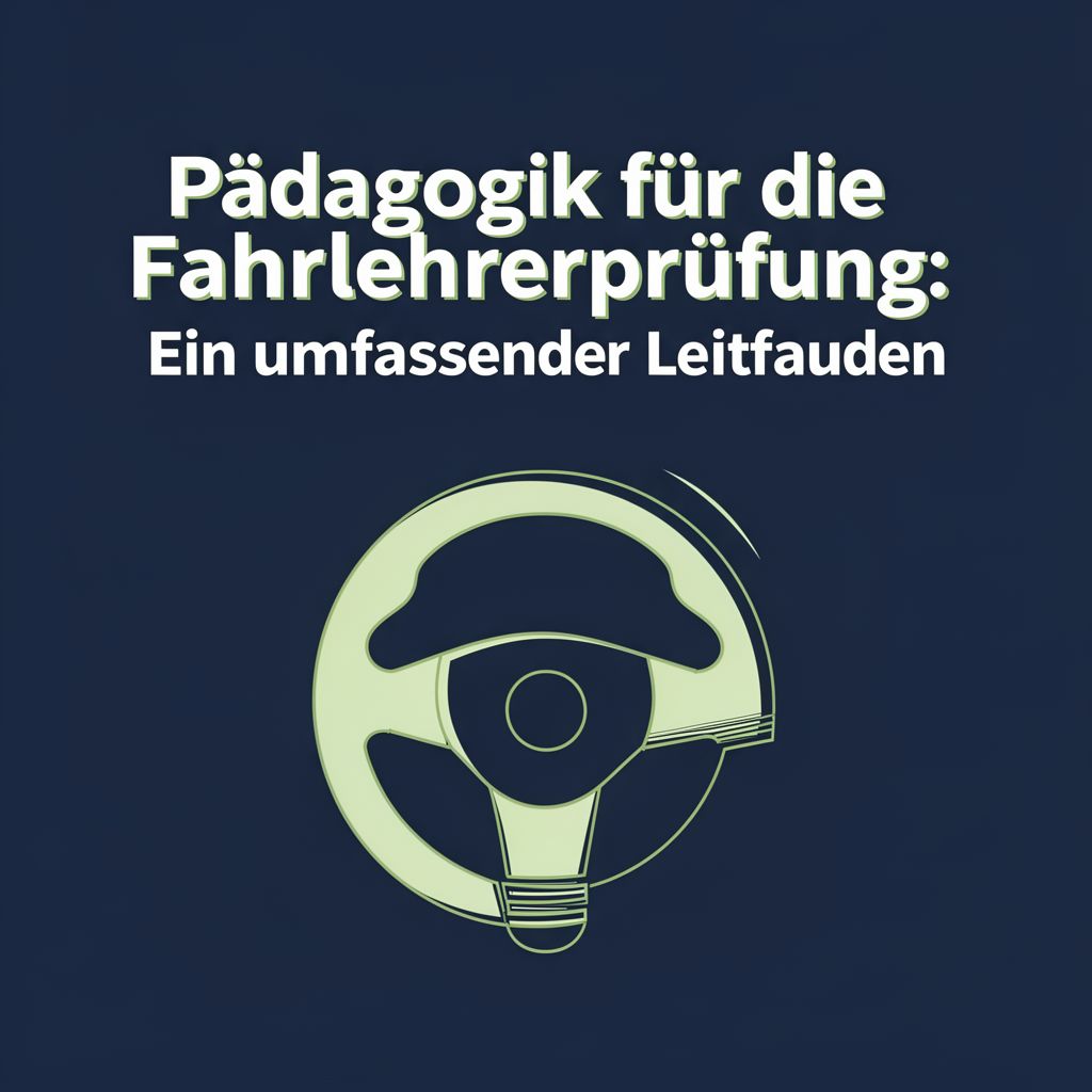 Pädagogik für die Fahrlehrerprüfung: Ein umfassender Leitfaden