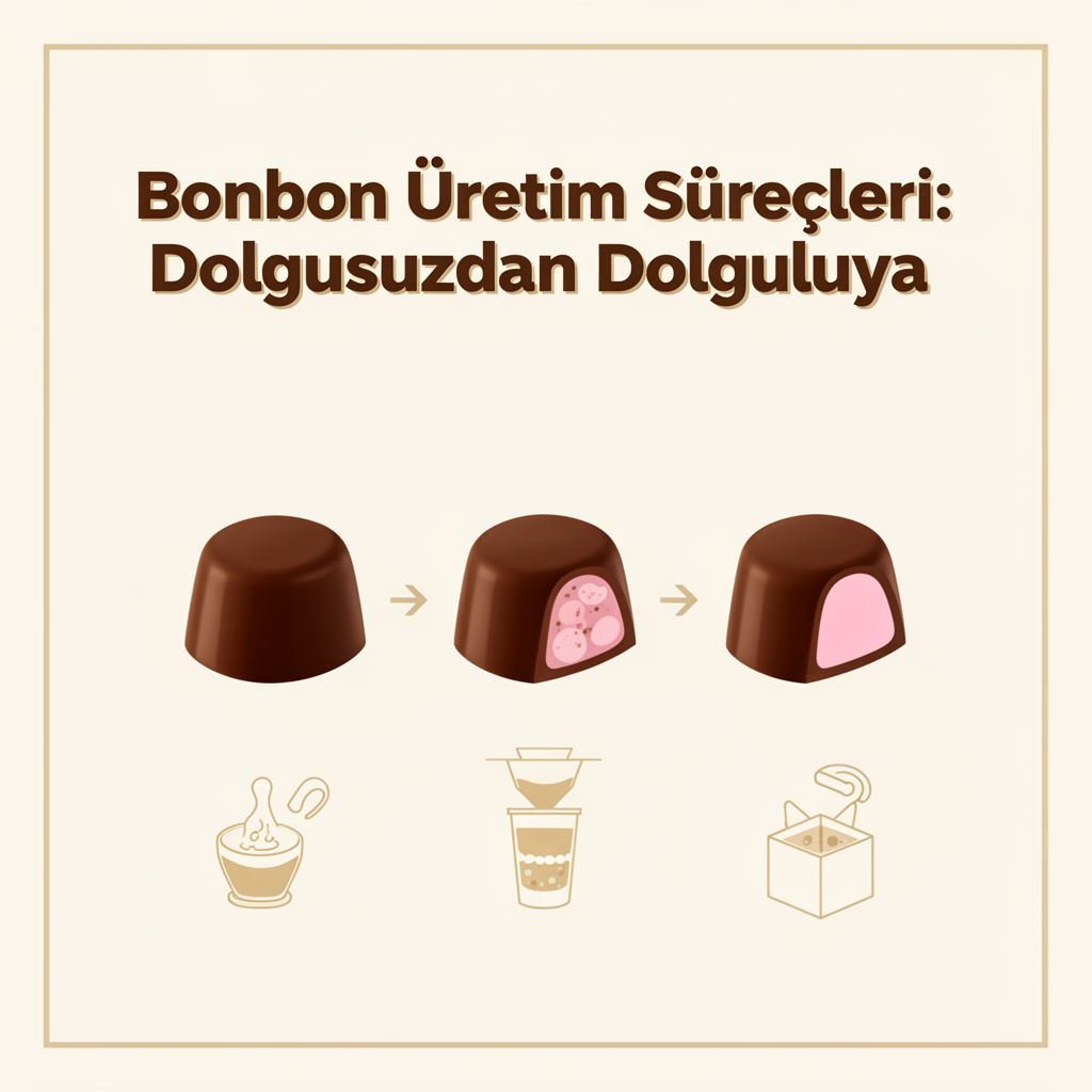 Bonbon Üretim Süreçleri: Dolgusuzdan Dolguluya