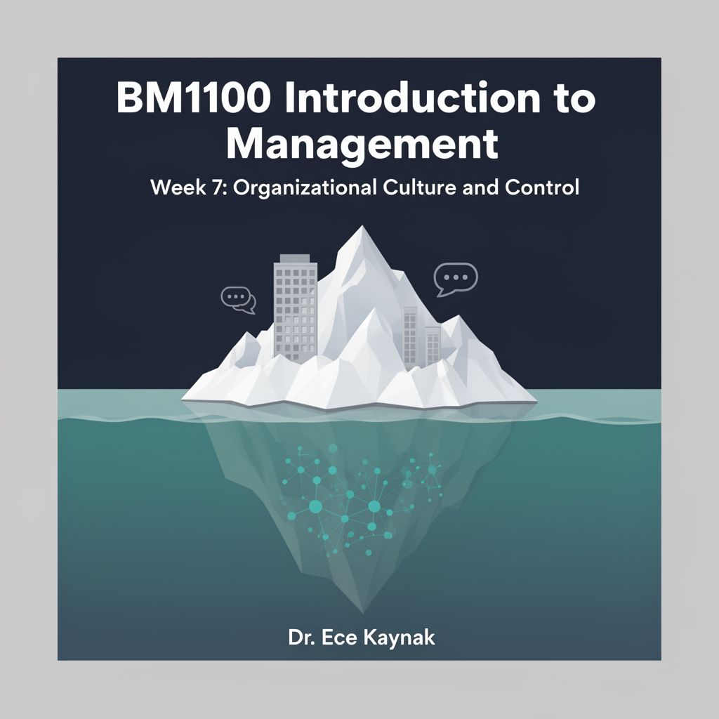 Organizational Culture and Control in Management