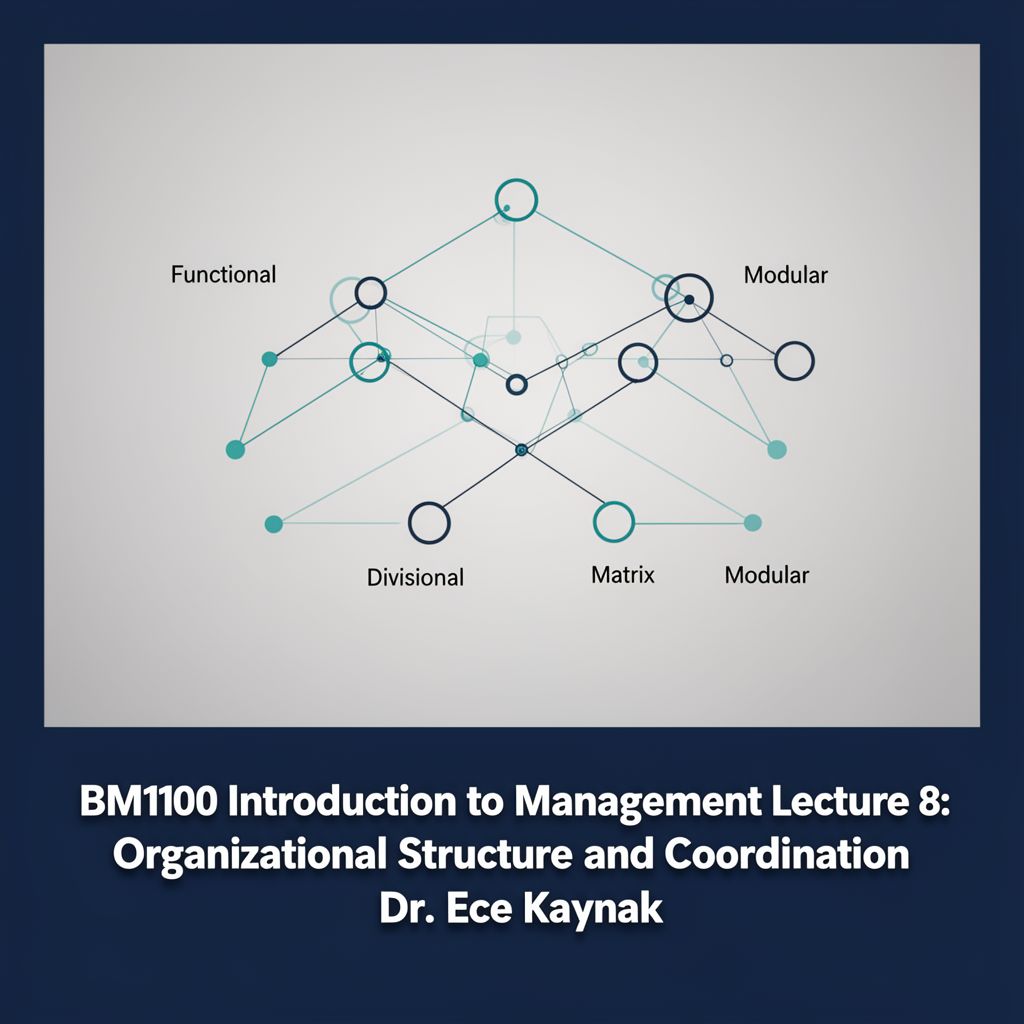 Organizational Structure and Coordination in Management