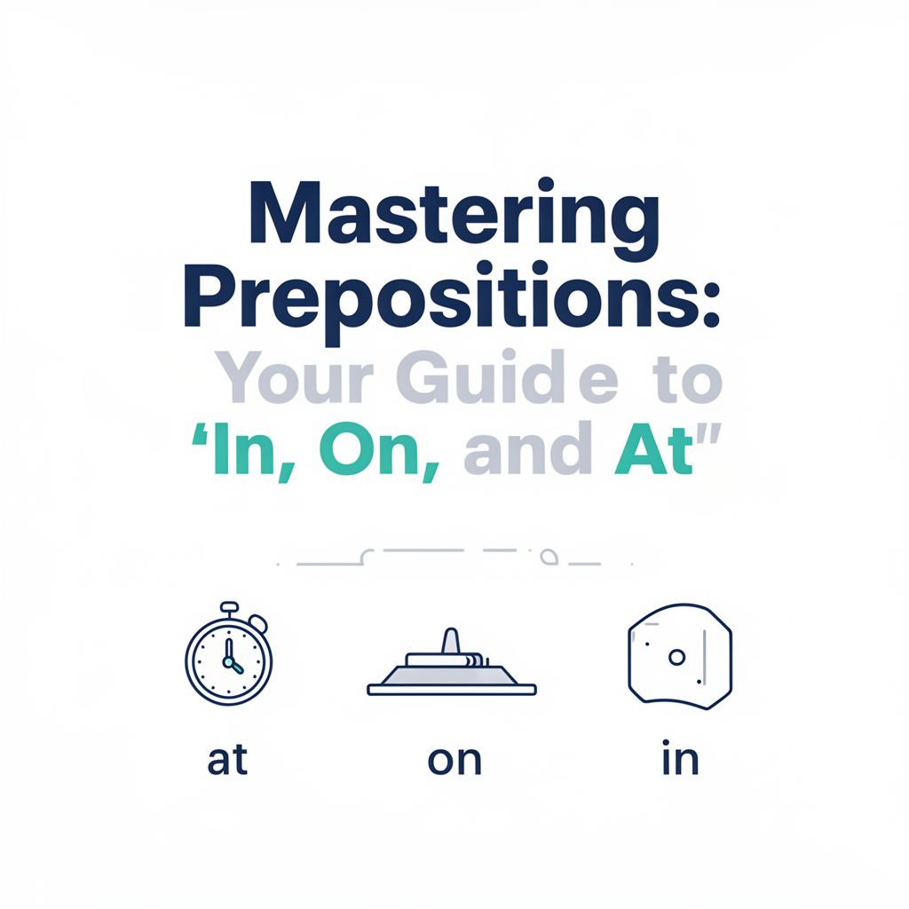 Mastering Prepositions: Your Guide to 'In,' 'On,' and 'At'