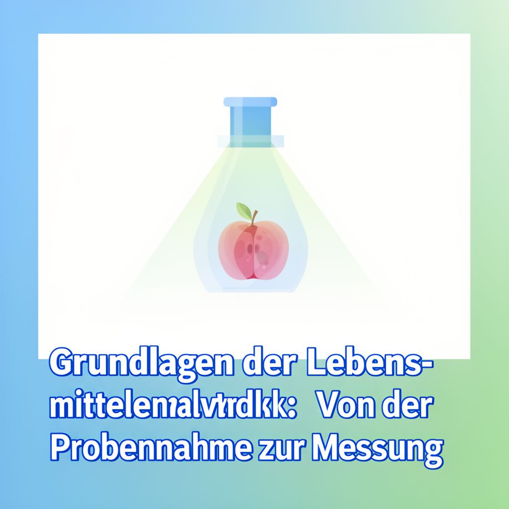 Grundlagen der Lebensmittelanalytik: Von der Probennahme zur Messung