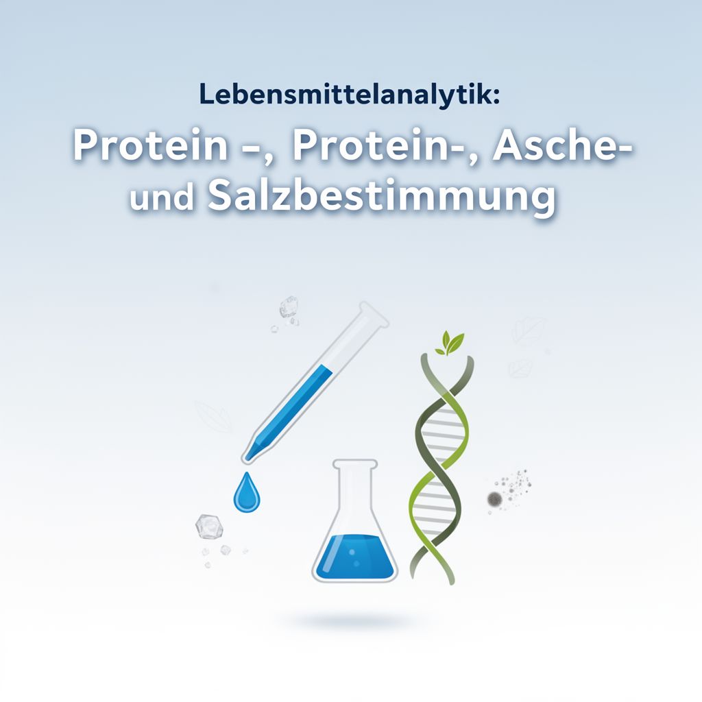 Lebensmittelanalytik: Protein-, Asche- und Salzbestimmung