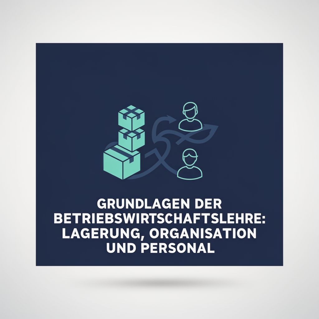 Grundlagen der Betriebswirtschaftslehre: Lagerung, Organisation und Personal