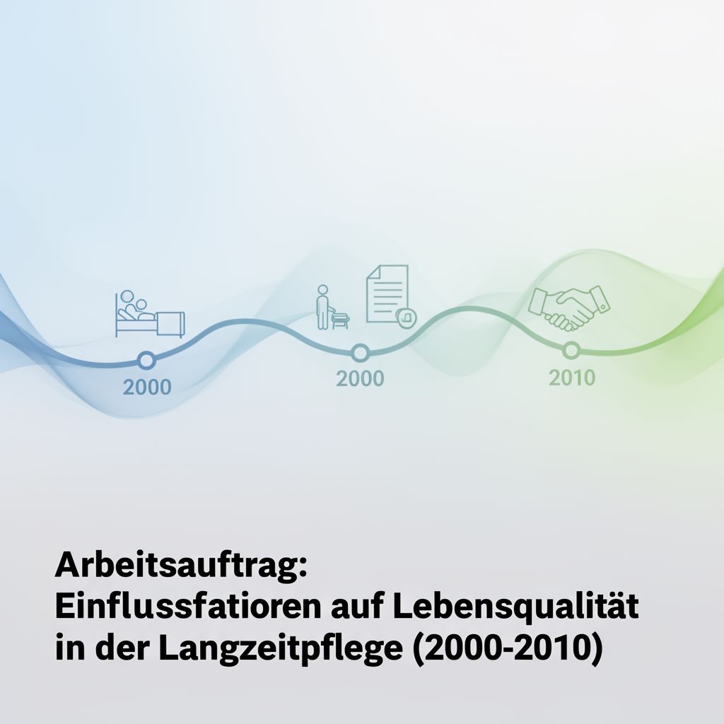Arbeitsauftrag: Einflussfaktoren auf Lebensqualität in der Langzeitpflege (2000-2010)