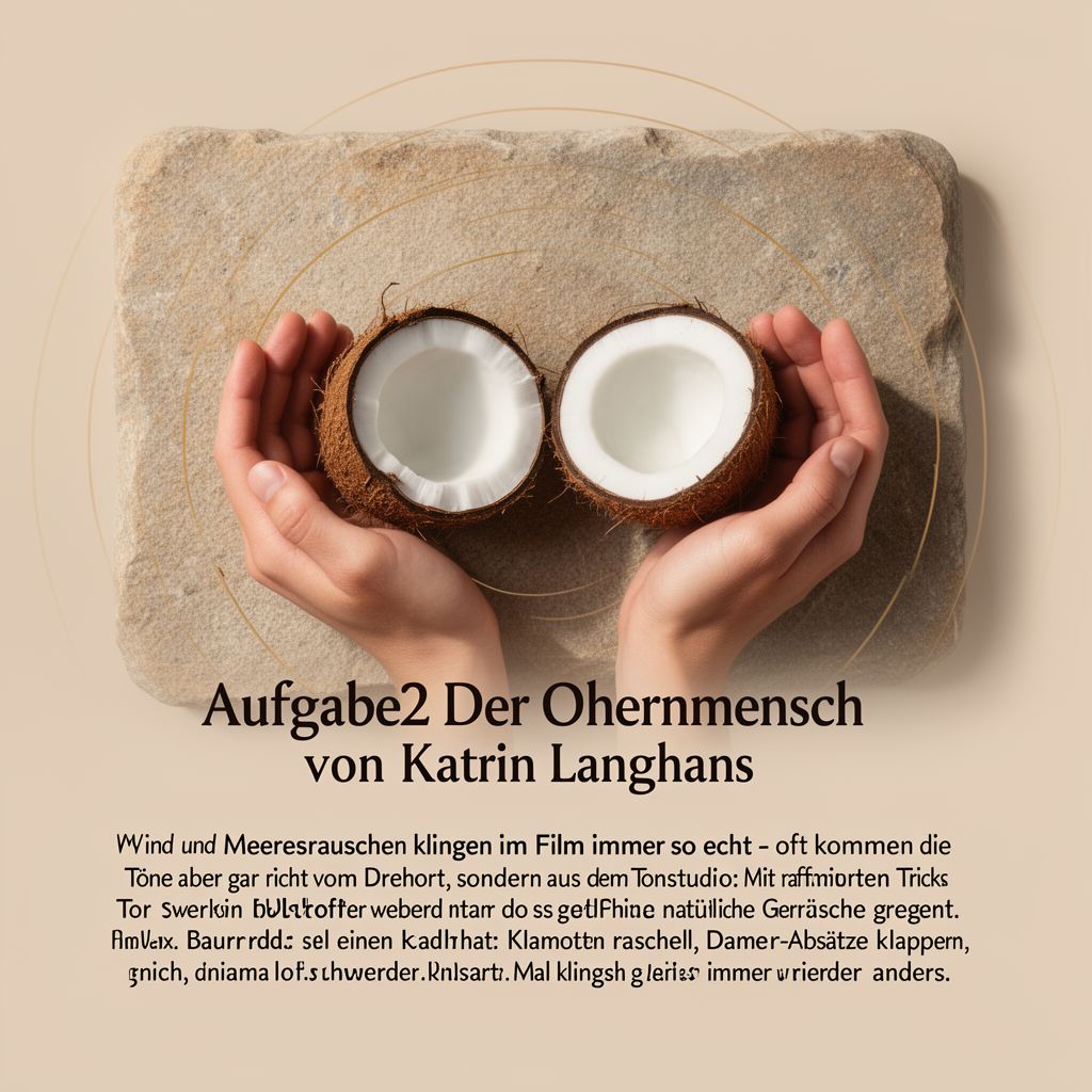 Der Ohrenmensch: Die Kunst des Geräuschemachens