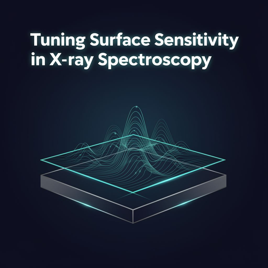 Tuning Surface Sensitivity in X-ray Spectroscopy