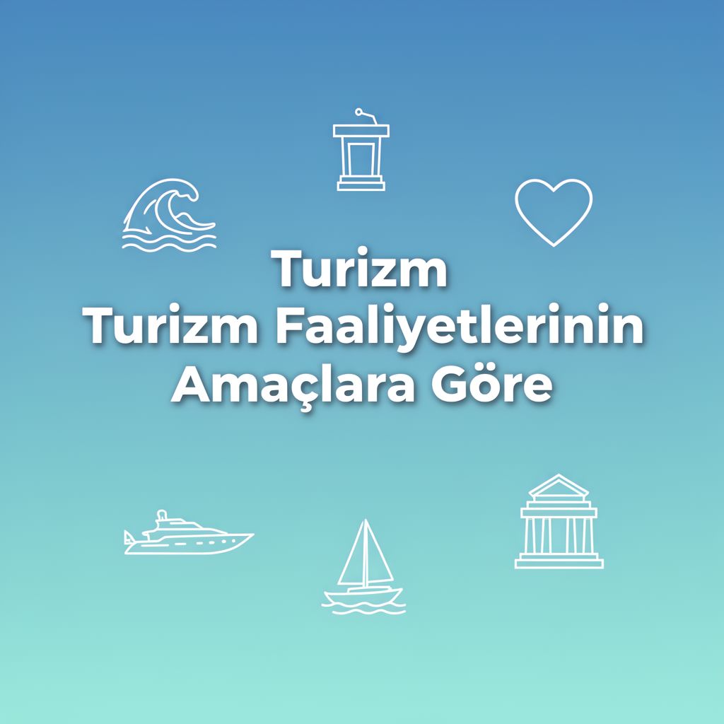 Turizm Faaliyetlerinin Amaçlara Göre Sınıflandırılması