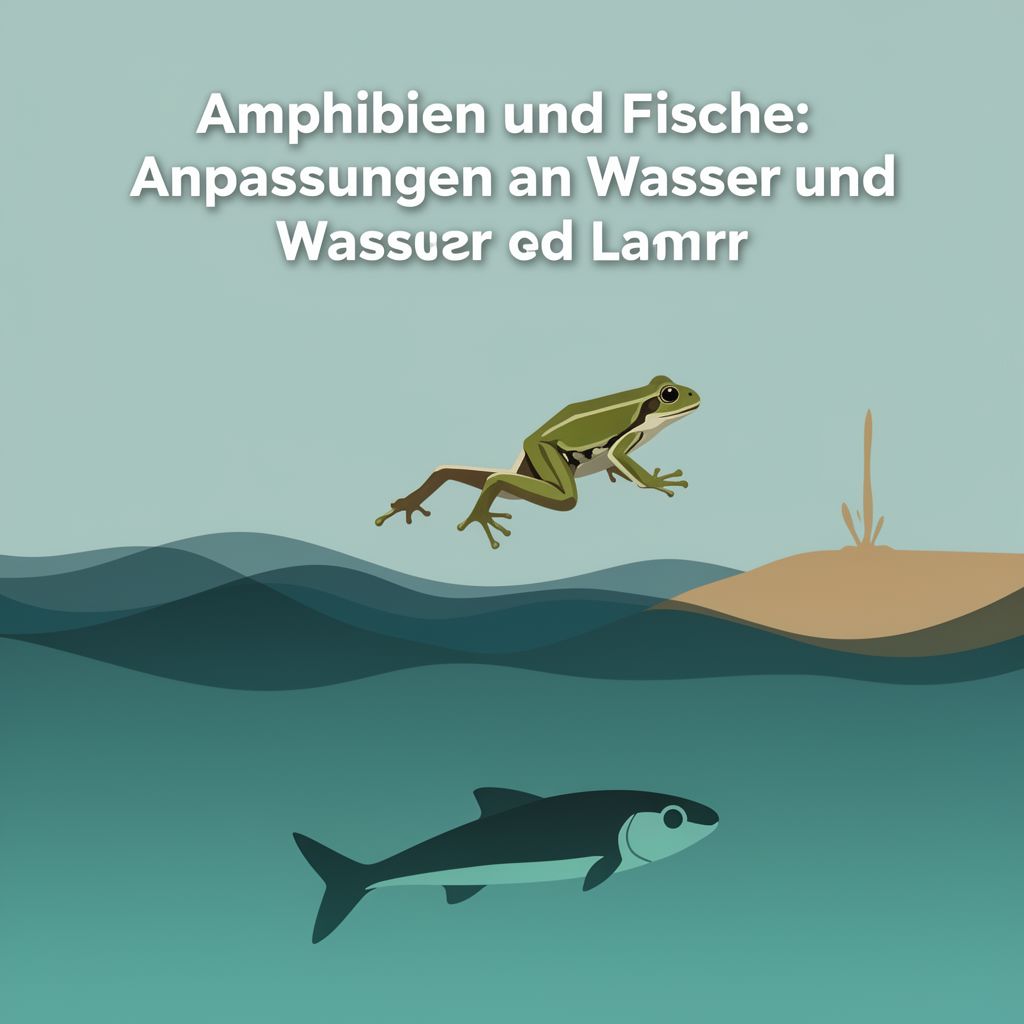Amphibien und Fische: Anpassungen an Wasser und Land