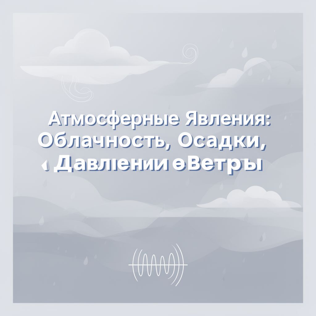 Атмосферные Явления: Облачность, Осадки, Давление и Ветры