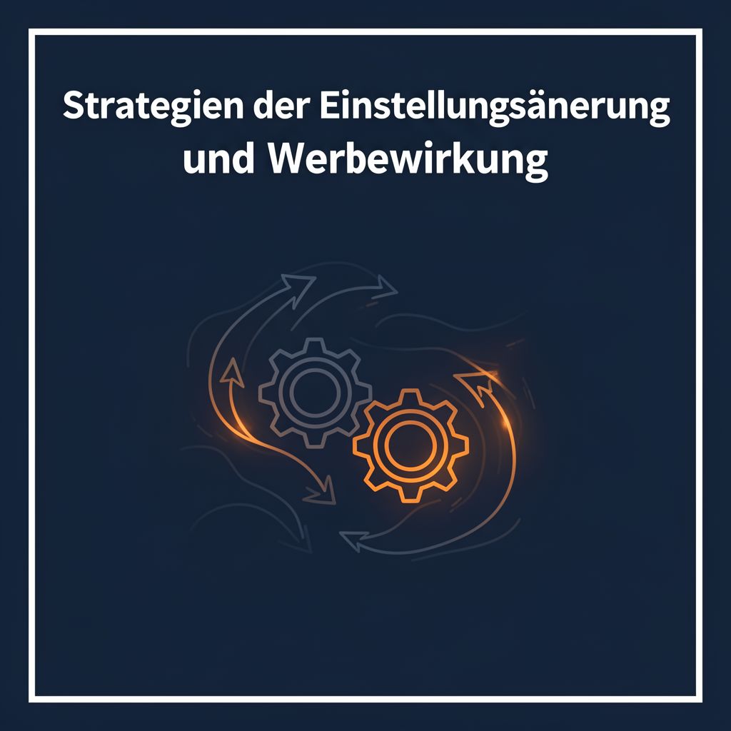 Strategien der Einstellungsänderung und Werbewirkung