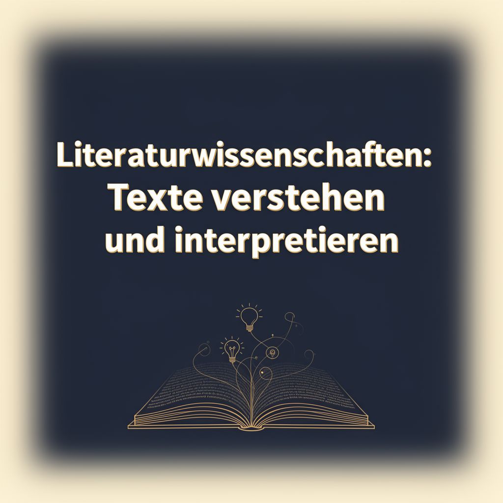 Literaturwissenschaften: Texte verstehen und interpretieren