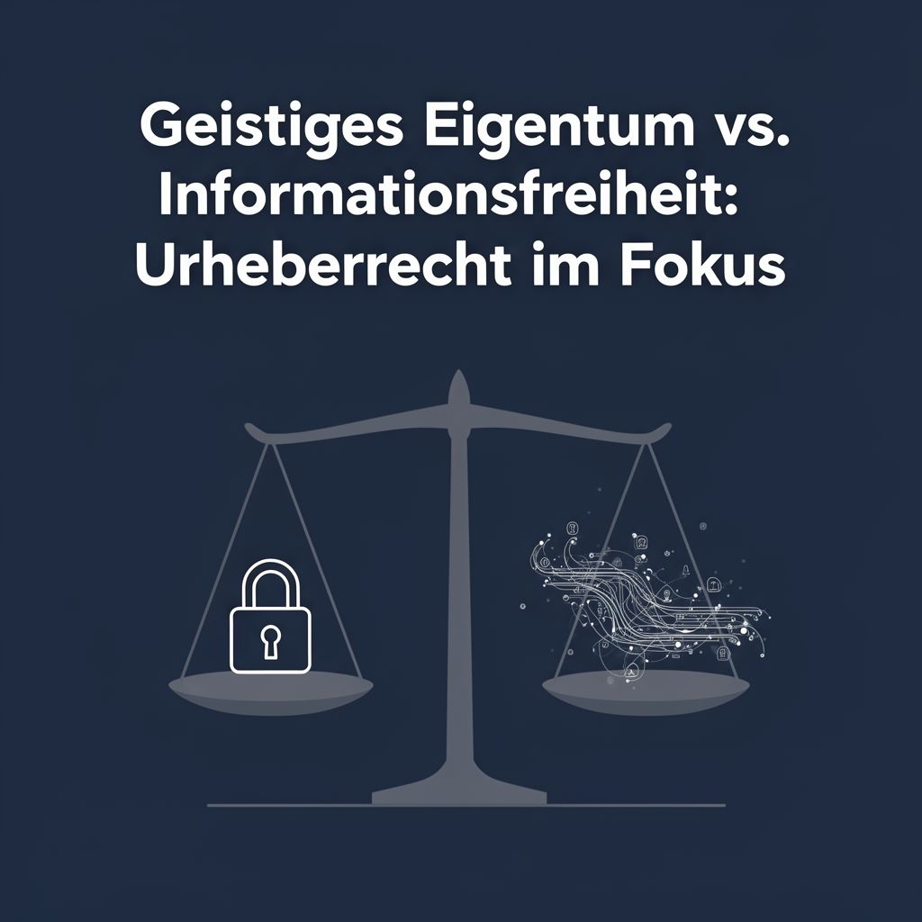 Geistiges Eigentum vs. Informationsfreiheit: Urheberrecht im Fokus