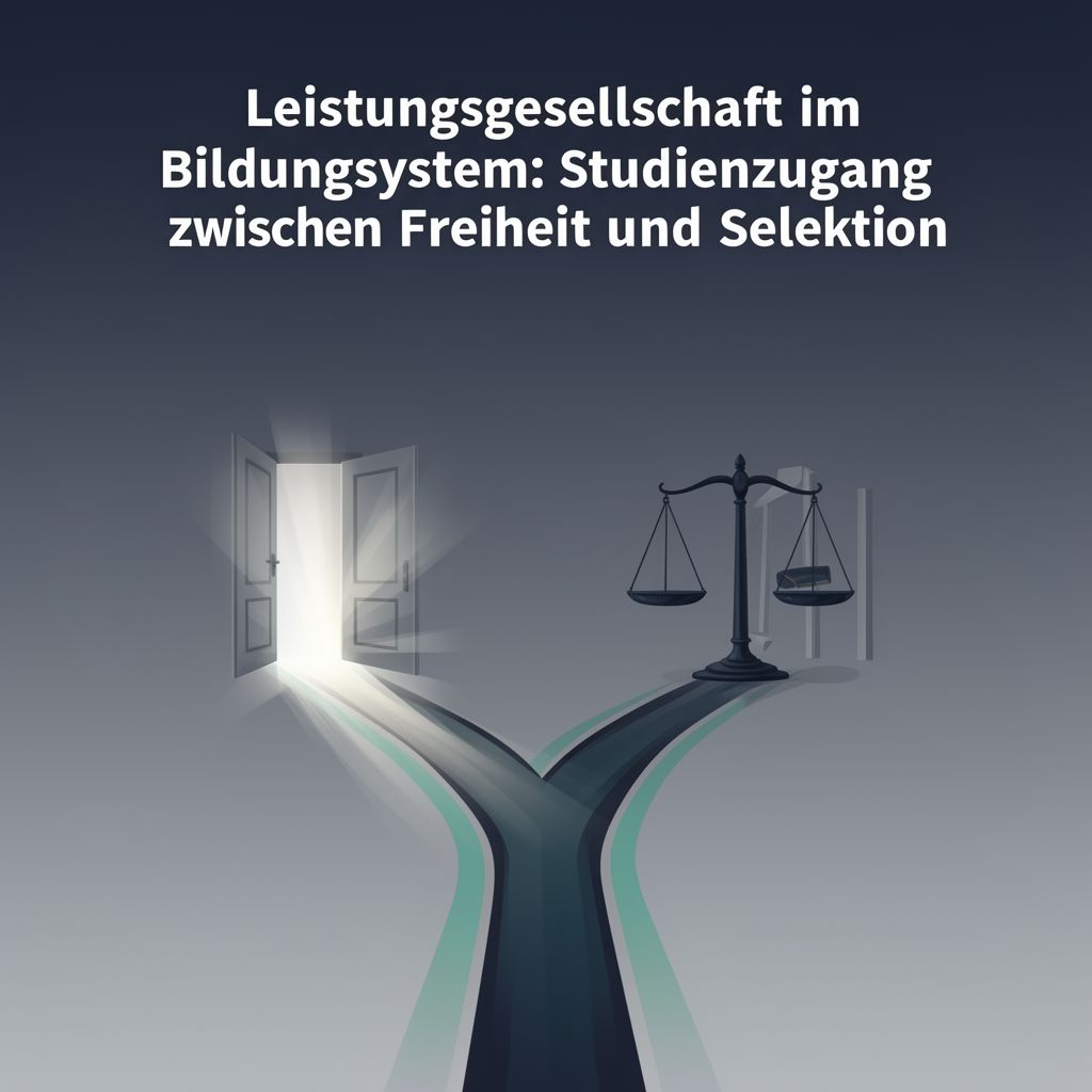 Leistungsgesellschaft im Bildungssystem: Studienzugang zwischen Freiheit und Selektion